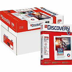 Discovery Premium Multipurpose Paper - Anti-Jam - White 97 Brightness - Letter - 8 1/2" x 11" - 20 lb Basis Weight - Excellent Ink Absorption, Anti-jam - White - 500 Sheets per Ream - 10 / Carton (12534) Discovery Premium Multipurpose Paper - Anti-Jam - White 97 Brightness - Letter - 8 1/2" x 11" - 20 lb Basis Weight - Excellent Ink Absorption, Anti-jam - White - 500 Sheets per Ream - 10 / Carton (12534)