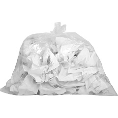 Genuine Joe Clear Trash Can Liners Small Size - 10 gal Capacity - 23" Length x 24" Width x 0.60 mil (15 Micron) Thickness - Low Density - Clear - 25/Roll - 1 Carton (GJO01010)
