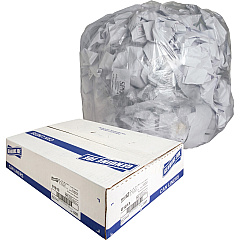 Genuine Joe Clear Trash Can Liners Medium Size - 33 gal Capacity - 39" Length x 33" Width x 0.60 mil (15 Micron) Thickness - Low Density - Clear - 250/Box - 1 Carton (GJO01013)