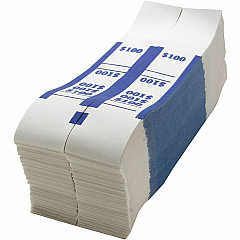 Sparco White Kraft ABA Bill Straps 1000 Wrap(s) - Total $100 in $1 Denomination - Kraft - Blue - 1000 / Pack (BS100WK) Sparco White Kraft ABA Bill Straps 1000 Wrap(s) - Total $100 in $1 Denomination - Kraft - Blue - 1000 / Pack (BS100WK)