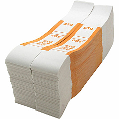 Sparco White Kraft ABA Bill Straps 1000 Wrap(s) - Total $50 in $1 Denomination - Kraft - Orange - 1000 / Pack (BS50WK) Sparco White Kraft ABA Bill Straps 1000 Wrap(s) - Total $50 in $1 Denomination - Kraft - Orange - 1000 / Pack (BS50WK)