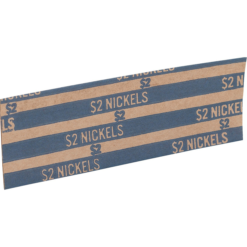 Sparco Flat Coin Wrappers 1000 Wrap(s) - Total $2.00 in 40 Coins of 5? Denomination - 60 lb Basis Weight - Kraft - Blue - 1000 / Pack (TCW05)