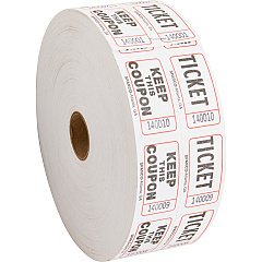 Sparco Roll Tickets White - 2000 / Roll (99210) Sparco Roll Tickets White - 2000 / Roll (99210)
