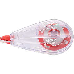 Integra White Correction Tape 0.20" Tape Width x 19.69 ft Tape Length - White Tape - White Dispenser - Non-refillable - White - 1 Each (60032) Integra White Correction Tape 0.20" Tape Width x 19.69 ft Tape Length - White Tape - White Dispenser - Non-refillable - White - 1 Each (60032)