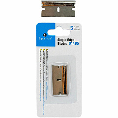 Sparco Tap-Action Razor Knife Refill Blades 1.50" Length x 1" Thickness - Straight Style - Steel - Stainless Steel - 5 / Pack (01485)