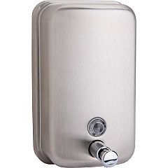Genuine Joe Liquid/Lotion Soap Dispenser Manual - 31.50 fl oz Capacity - Corrosion Resistant, Wall Mountable, Rust Proof - Stainless Steel - 1 Each (GJO02201) Genuine Joe Liquid/Lotion Soap Dispenser Manual - 31.50 fl oz Capacity - Corrosion Resistant, Wall Mountable, Rust Proof - Stainless Steel - 1 Each (GJO02201)