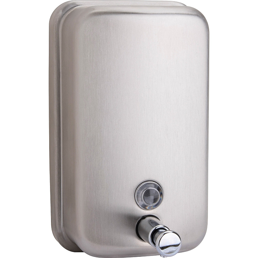 Genuine Joe Liquid/Lotion Soap Dispenser Manual - 31.50 fl oz Capacity - Corrosion Resistant, Wall Mountable, Rust Proof - Stainless Steel - 1 Each (GJO02201)