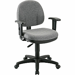 Lorell Millenia Series Pneumatic Adjustable Task Chair Gray Seat Color - Armrest - 1 Each (LLR80005)