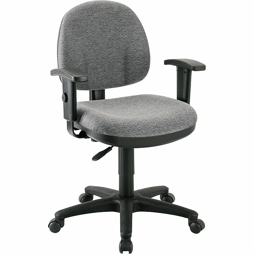 Lorell Millenia Series Pneumatic Adjustable Task Chair Gray Seat Color - Armrest - 1 Each (LLR80005)