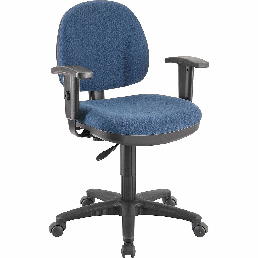 Lorell Millenia Series Pneumatic Adjustable Task Chair Blue Seat Color - 1 Each (LLR80006)