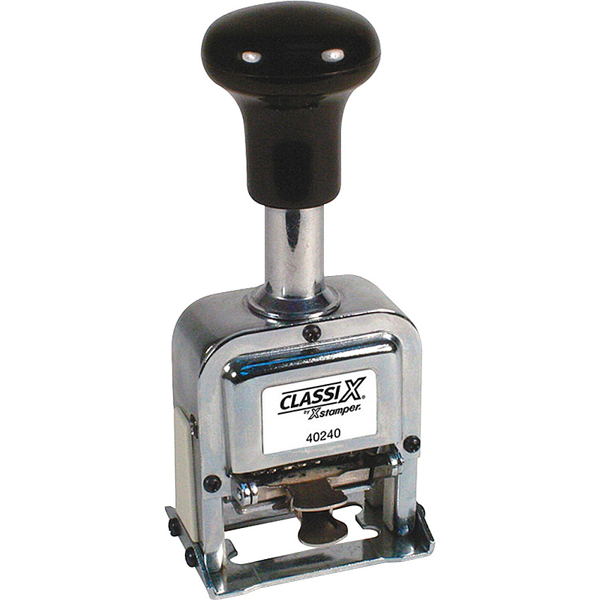 Xstamper Self-inking Auto Numbering Machine Number Stamp - 6 Bands - 1 Each (40240)