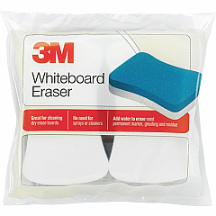 3M Whiteboard Erasers White, Blue - 5" Width x 3" Height - 1 Pack (581WBE) 3M Whiteboard Erasers White, Blue - 5" Width x 3" Height - 1 Pack (581WBE)