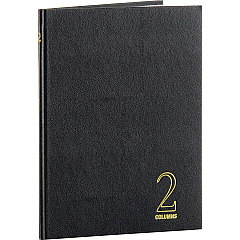 Wilson Jones 74100 2-Column Account Book 40 Sheet(s) - Sewn Bound - 7" x 9.25" Form Size - 9.50" x 7" Sheet Size - 2 Columns per Sheet - White Sheet(s) - Red, Blue Print Color - Black, Gold Cover - 1 Each (74102) Wilson Jones 74100 2-Column Account Book 40 Sheet(s) - Sewn Bound - 7" x 9.25" Form Size - 9.50" x 7" Sheet Size - 2 Columns per Sheet - White Sheet(s) - Red, Blue Print Color - Black, Gold Cover - 1 Each (74102)