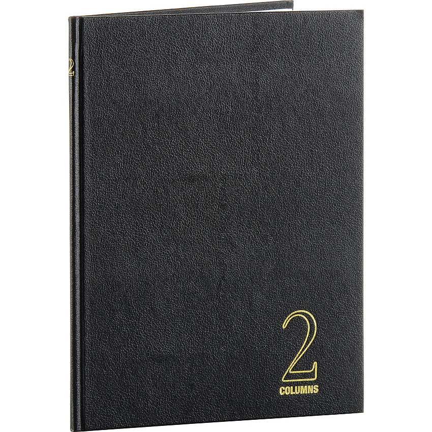 Wilson Jones 74100 2-Column Account Book 40 Sheet(s) - Sewn Bound - 7" x 9.25" Form Size - 9.50" x 7" Sheet Size - 2 Columns per Sheet - White Sheet(s) - Red, Blue Print Color - Black, Gold Cover - 1 Each (74102)