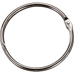 Officemate Loose-Leaf Book Rings 1.5" Diameter - Silver - Metal - 100 / Box (99703)