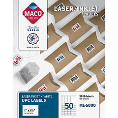 MACO Laser/Ink Jet White UPC Labels (ML5000)