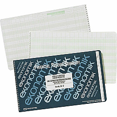 Ekonomik Standard Size Triple Function Check Registry 40 Sheet(s) - Wire Bound - 14.75" x 8.75" Sheet Size - 18 Columns per Sheet - White Sheet(s) - Green Print Color - Recycled - 1 Each (RL17) Ekonomik Standard Size Triple Function Check Registry 40 Sheet(s) - Wire Bound - 14.75" x 8.75" Sheet Size - 18 Columns per Sheet - White Sheet(s) - Green Print Color - Recycled - 1 Each (RL17)
