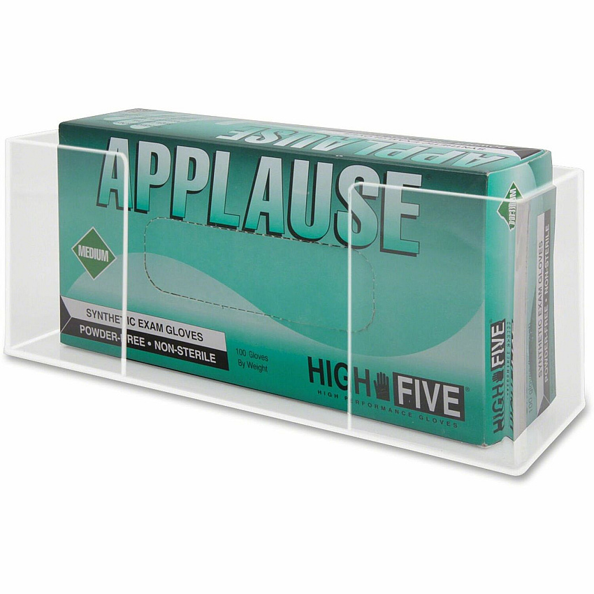Kantek Single Glove Box Dispenser 5.3" Height x 10.3" Width x 3.8" Depth - Acrylic - Clear - 1 Each (AH110)