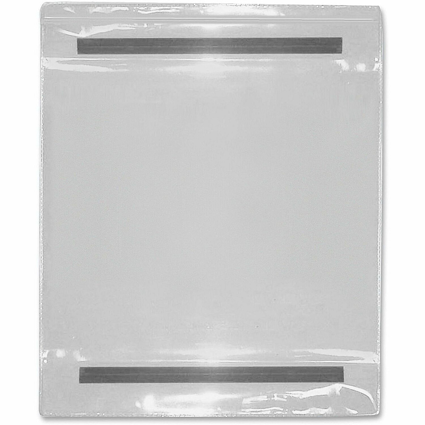 Tatco Vinyl File Pocket 9" x 12" - Vinyl - Clear - Magnetic Backing - 25 / Box (23912)