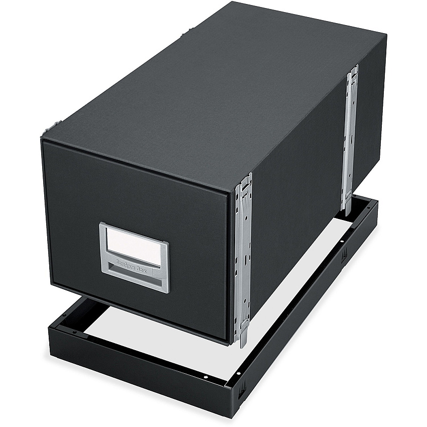 Bankers Box Metal Base File Storage Box 16.88" Width x 25.38" Depth x 2.50" Height - Metal - Black - 1 Each (15602)