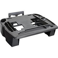 Compucessory Telephone Stand/Organizer 5" Height x 11.50" Width x 9.50" Depth - Desktop - Non-skid Base, Cable Management - Black - Plastic - 1 Each (55200)