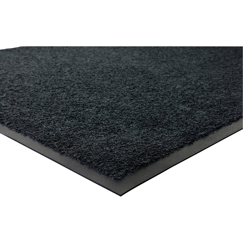 Genuine Joe Platinum Series Indoor Wiper Mats Indoor - 66" Length x 43.50" Width - Rubber - Black - 1 Each (GJO59464)