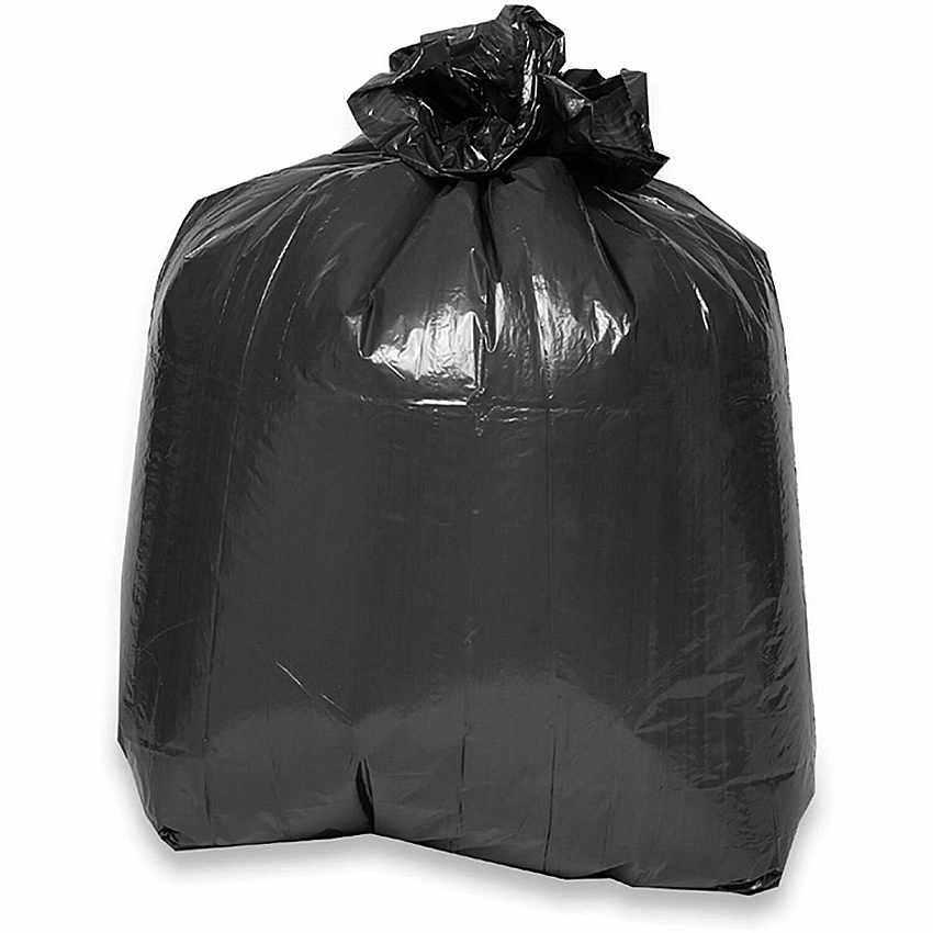 Genuine Joe Low Density Liners Large Size - 45 gal Capacity - 46" Length x 40" Width x 0.70 mil (18 Micron) Thickness - Low Density - Brown, Black - 40 / Carton (GJO04046)