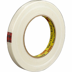Scotch Premium-Grade Filament Tape 60 yd Length x 0.75" Width x 6.6 mil Thickness - 3" Core - Clear - Synthetic Rubber - Glass Yarn Backing - Abrasion Resistant, Moisture Resistant, Curl Resistant - For Reinforcing, Banding - 1 Roll (898134)