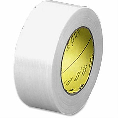 Scotch Premium-Grade Filament Tape 60 yd Length x 2" Width x 6.6 mil Thickness - 3" Core - Clear - Synthetic Rubber - Glass Yarn Backing - Moisture Resistant, Abrasion Resistant, Curl Resistant, Stain Resistant - For Shipping, Reinforcing, Banding (89812)