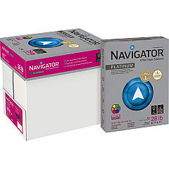 Navigator Platinum Office Multipurpose Paper - Bright White 99 Brightness - Letter - 8 1/2" x 11" - 28 lb Basis Weight - Smooth - Jam-free - Bright White - 500 Sheets per Ream - 5 / Carton (NPL1128) Navigator Platinum Office Multipurpose Paper - Bright White 99 Brightness - Letter - 8 1/2" x 11" - 28 lb Basis Weight - Smooth - Jam-free - Bright White - 500 Sheets per Ream - 5 / Carton (NPL1128)