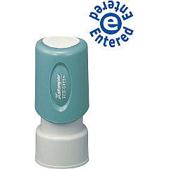 Xstamper Entered e Entered Pre-inked Stamp Message Stamp - ENTERED - 0.63" Impression Diameter - 100000 Impression(s) - Blue - Recycled - 1 Each (11423) Xstamper Entered e Entered Pre-inked Stamp Message Stamp - ENTERED - 0.63" Impression Diameter - 100000 Impression(s) - Blue - Recycled - 1 Each (11423)