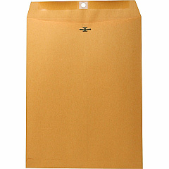 Nature Saver Recycled Clasp Envelopes Clasp - #97 - 10" Width x 13" Length - 28 lb - Clasp - Kraft - Kraft - 100 / Box (00858)