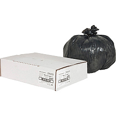 Nature Saver Black Low-density Recycled Can Liners Small Size - 10 gal Capacity - 23" Length x 24" Width x 0.85 mil (22 Micron) Thickness - Low Density - Black - Plastic - Cleaning Supplies - Recycled - 1 Carton (00987)