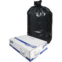 Genuine Joe Heavy-Duty Trash Can Liners Medium Size - 33 gal Capacity - 40" Length x 33" Width x 1.50 mil (38 Micron) Thickness - Low Density - Black - 100/Box - 1 Carton (GJO01533) Genuine Joe Heavy-Duty Trash Can Liners Medium Size - 33 gal Capacity - 40" Length x 33" Width x 1.50 mil (38 Micron) Thickness - Low Density - Black - 100/Box - 1 Carton (GJO01533)