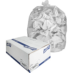 Genuine Joe High-Density Can Liners Medium Size - 33 gal Capacity - 40" Length x 33" Width x 0.43 mil (11 Micron) Thickness - High Density - Clear - Resin - Office Waste, Industrial Trash - 25/Roll - 20 / Carton (GJO01757) Genuine Joe High-Density Can Liners Medium Size - 33 gal Capacity - 40" Length x 33" Width x 0.43 mil (11 Micron) Thickness - High Density - Clear - Resin - Office Waste, Industrial Trash - 25/Roll - 20 / Carton (GJO01757)