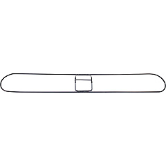 Genuine Joe Clip-On 36" Dust Mop Frame 360&deg; Swivel, Rust Resistant, Chrome Plated, Reinforced - Chrome - Steel - 1 Each (GJO02309)