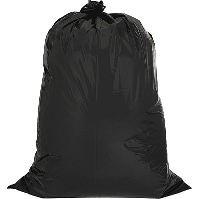 Genuine Joe Heavy Duty Contractor Bags Large Size - 42 gal Capacity - 48" Length x 33" Width x 2.50 mil (63 Micron) Thickness - Low Density - Black - Kitchen - 20/Box - 1 Carton (GJO02311)