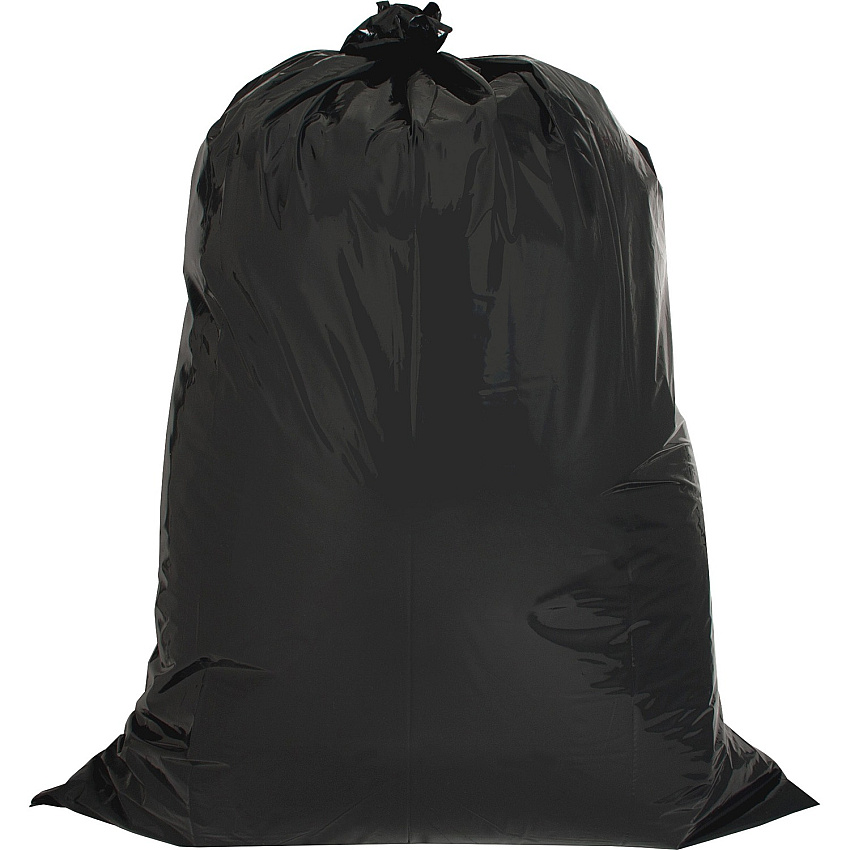 Genuine Joe Heavy Duty Contractor Bags Large Size - 42 gal Capacity - 48" Length x 33" Width x 2.50 mil (63 Micron) Thickness - Low Density - Black - Kitchen - 20/Box - 1 Carton (GJO02311)