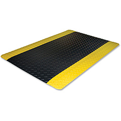 Genuine Joe Safe Step Anti-Fatigue Floor Mat Warehouse, Factory - 60" Length x 36" Width - Black, Yellow - 1 Each (GJO70364) Genuine Joe Safe Step Anti-Fatigue Floor Mat Warehouse, Factory - 60" Length x 36" Width - Black, Yellow - 1 Each (GJO70364)