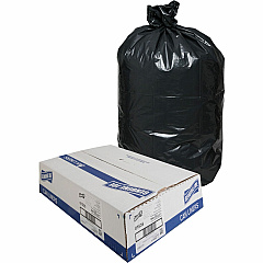 Genuine Joe Heavy-Duty Trash Can Liners 60 gal Capacity - 56" Length x 39" Width x 1.50 mil (38 Micron) Thickness - Low Density - Black - Plastic Resin - Debris, Can, Waste - 50/Box - 1 Carton (GJO01535) Genuine Joe Heavy-Duty Trash Can Liners 60 gal Capacity - 56" Length x 39" Width x 1.50 mil (38 Micron) Thickness - Low Density - Black - Plastic Resin - Debris, Can, Waste - 50/Box - 1 Carton (GJO01535)