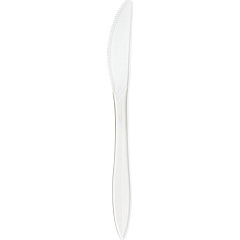 Genuine Joe Medium-weight Knives Polypropylene - White - 1000 / Carton (GJO20001)