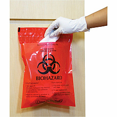 CareTek Stick-On Biohazard Infectious Waste Bags 1.40 quart Capacity - 14" Length x 12" Width x 2 mil (51 Micron) Thickness - Red - 100 / Box (CTRB042214) CareTek Stick-On Biohazard Infectious Waste Bags 1.40 quart Capacity - 14" Length x 12" Width x 2 mil (51 Micron) Thickness - Red - 100 / Box (CTRB042214)