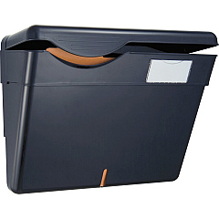Officemate HIPAA Wall File with Cover Black - Plastic - 1 Each (21472) Officemate HIPAA Wall File with Cover Black - Plastic - 1 Each (21472)