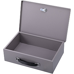 Sparco All-Steel Insulated Cash Box Steel - Gray - 3.8" Height x 12.8" Width x 8.3" Depth - 1 Each (15502)