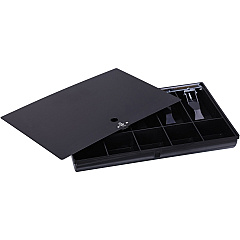 Sparco Locking Cover Money Tray 5 Bill/5 Coin Compartment(s) - Black - Plastic, Steel - 1 Each (15505) Sparco Locking Cover Money Tray 5 Bill/5 Coin Compartment(s) - Black - Plastic, Steel - 1 Each (15505)