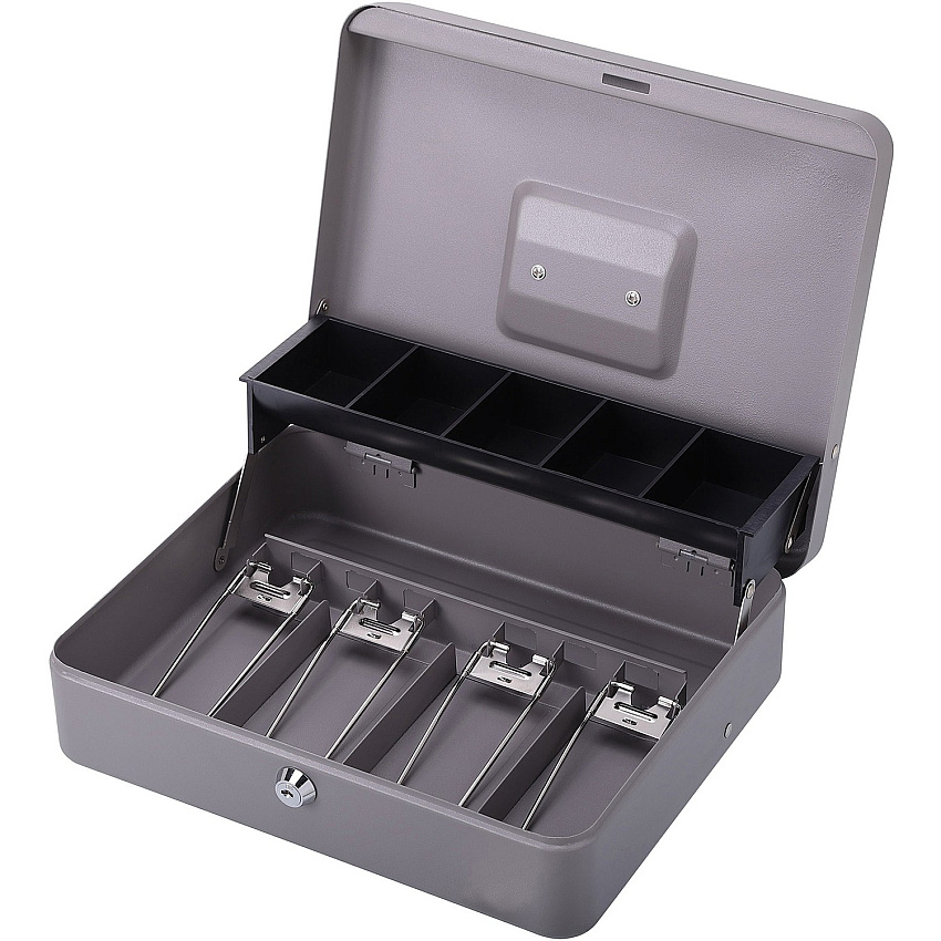 Sparco Controller Cash Box 5 Coin - Gray - 3.4" Height x 11.4" Width x 7.5" Depth - 1 Each (15507)