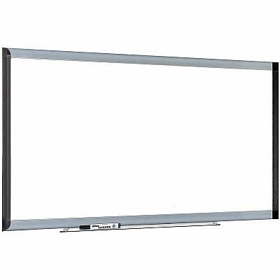 Lorell Signature Series Magnetic Dry-erase Markerboard 72" (6 ft) Width x 48" (4 ft) Height - Coated Steel Surface - Silver, Ebony Frame - Magnetic - 1 Each (LLR69653)