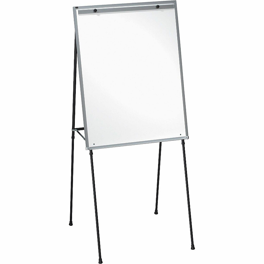 Lorell Magnetic Dry-erase Board Easel 28" (2.3 ft) Width x 34" (2.8 ft) Height - Black Frame - Adjustable Height, Adjustable Leg, Non-skid Rubber Feet, Twist Lock - 1 Each (LLR75684)