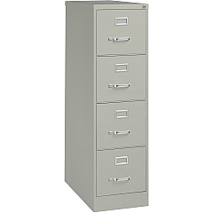 Lorell Fortress Series 26-1/2" Commercial-Grade Vertical File Cabinet 15" Width x 26.5" Depth x 52" Height - 4 x Drawer(s) for File - Letter - Vertical - Security Lock, Ball-bearing Suspension, Heavy Duty - Light Gray - Steel - Recycled - 1 Eac (LLR60192) Lorell Fortress Series 26-1/2" Commercial-Grade Vertical File Cabinet 15" Width x 26.5" Depth x 52" Height - 4 x Drawer(s) for File - Letter - Vertical - Security Lock, Ball-bearing Suspension, Heavy Duty - Light Gray - Steel - Recycled - 1 Eac (LLR60192)