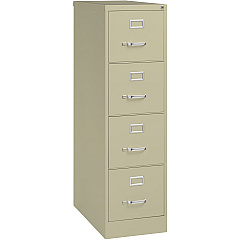 Lorell Fortress Series 26-1/2" Commercial-Grade Vertical File Cabinet 15" Width x 26.5" Depth x 52" Height - 4 x Drawer(s) for File - Letter - Vertical - Security Lock, Ball-bearing Suspension, Heavy Duty - Putty - Steel - Recycled - 1 Each (LLR60193) Lorell Fortress Series 26-1/2" Commercial-Grade Vertical File Cabinet 15" Width x 26.5" Depth x 52" Height - 4 x Drawer(s) for File - Letter - Vertical - Security Lock, Ball-bearing Suspension, Heavy Duty - Putty - Steel - Recycled - 1 Each (LLR60193)